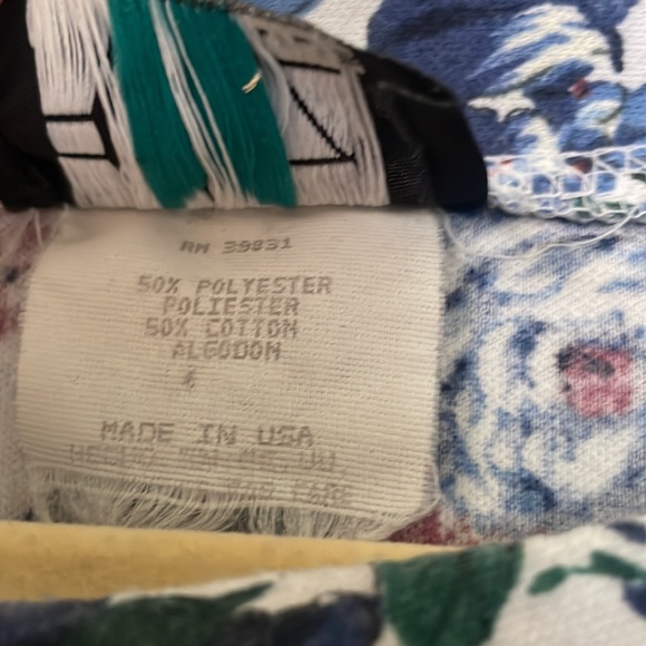 Vintage Fritzi short sleeve floral button down blouse - Picture 4 of 7